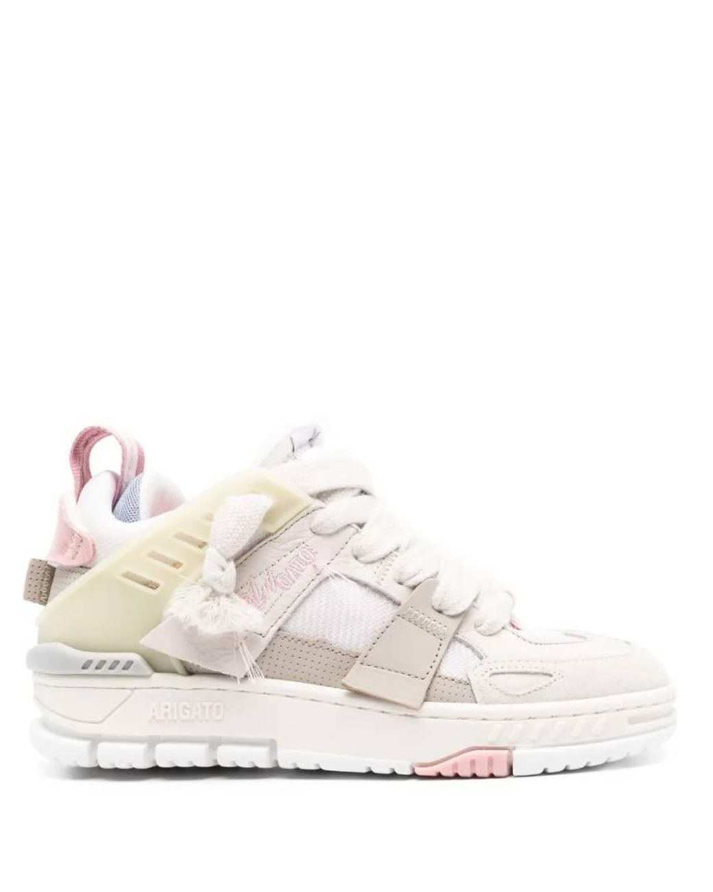 Axel Arigato White Area Patchwork Paneled Sneakers, Brand Size 36 Us