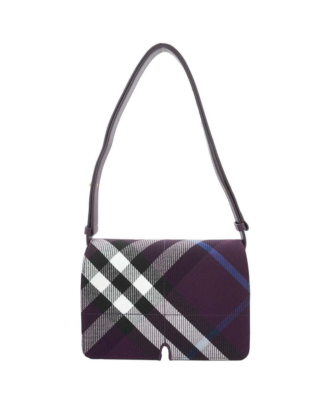Burberry Purple Jacquard-Woven Snip Bag
