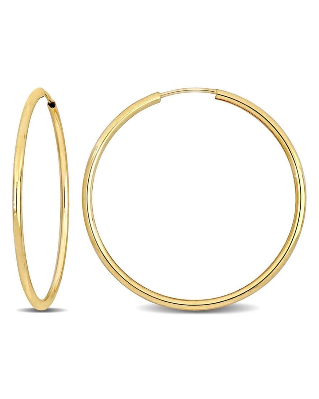 Amour Metallic 30Mm Hoop Earrings for men