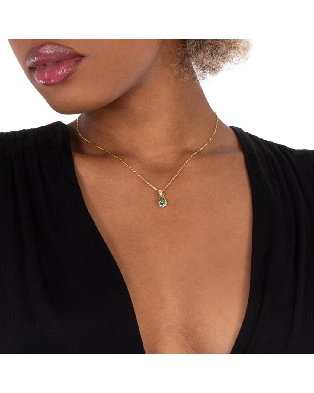 Swarovski Metallic Pear Cut Stilla Pendant Necklace for men