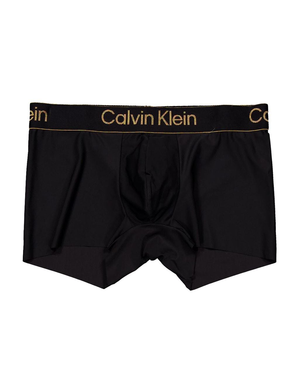 Calvin Klein Black Recycled Nylon Low Rise Trunks for men