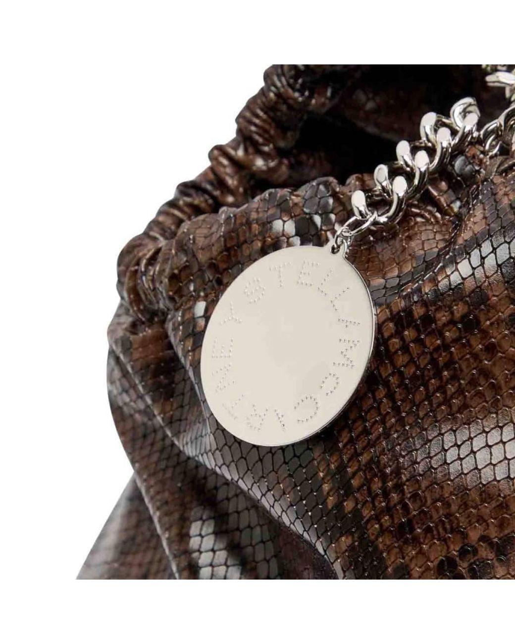 Stella McCartney Black Python-Effect Bag Falabella Bag for men