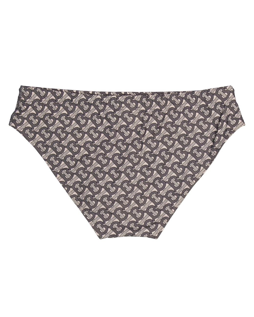 Burberry White Mid Grayes Monogram Swim Briefs for men