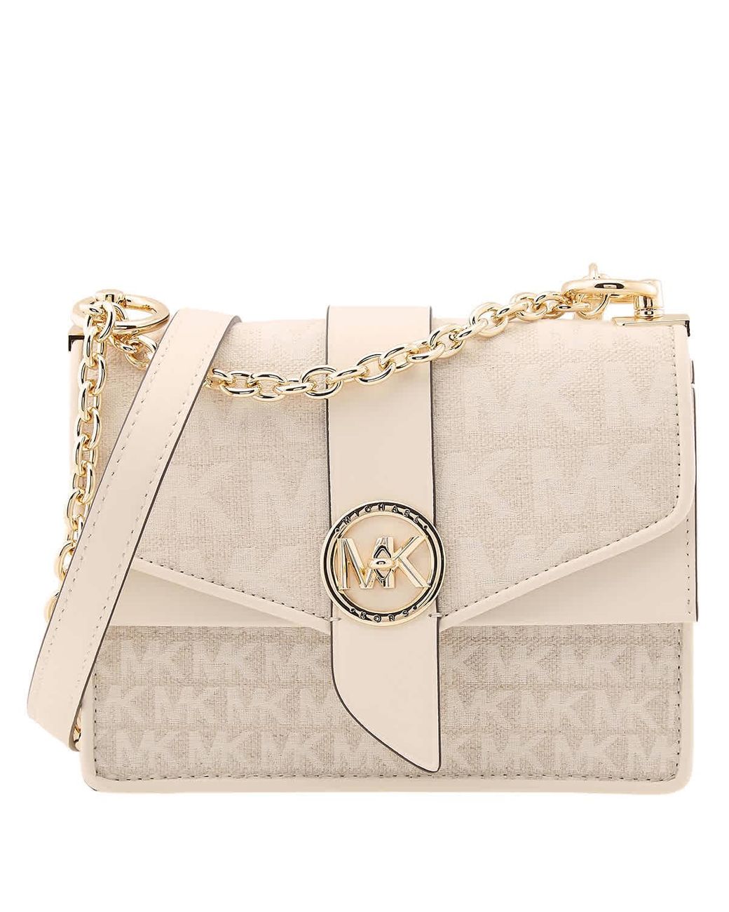 Michael Kors Greenwich Presbyopic Crossbody Bag in Natural Lyst
