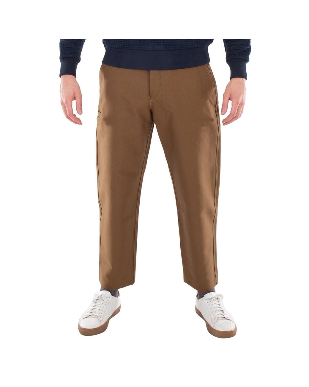 KENZO Brown Straight-Leg Cotton Pants, Brand Size 40 (Us for men
