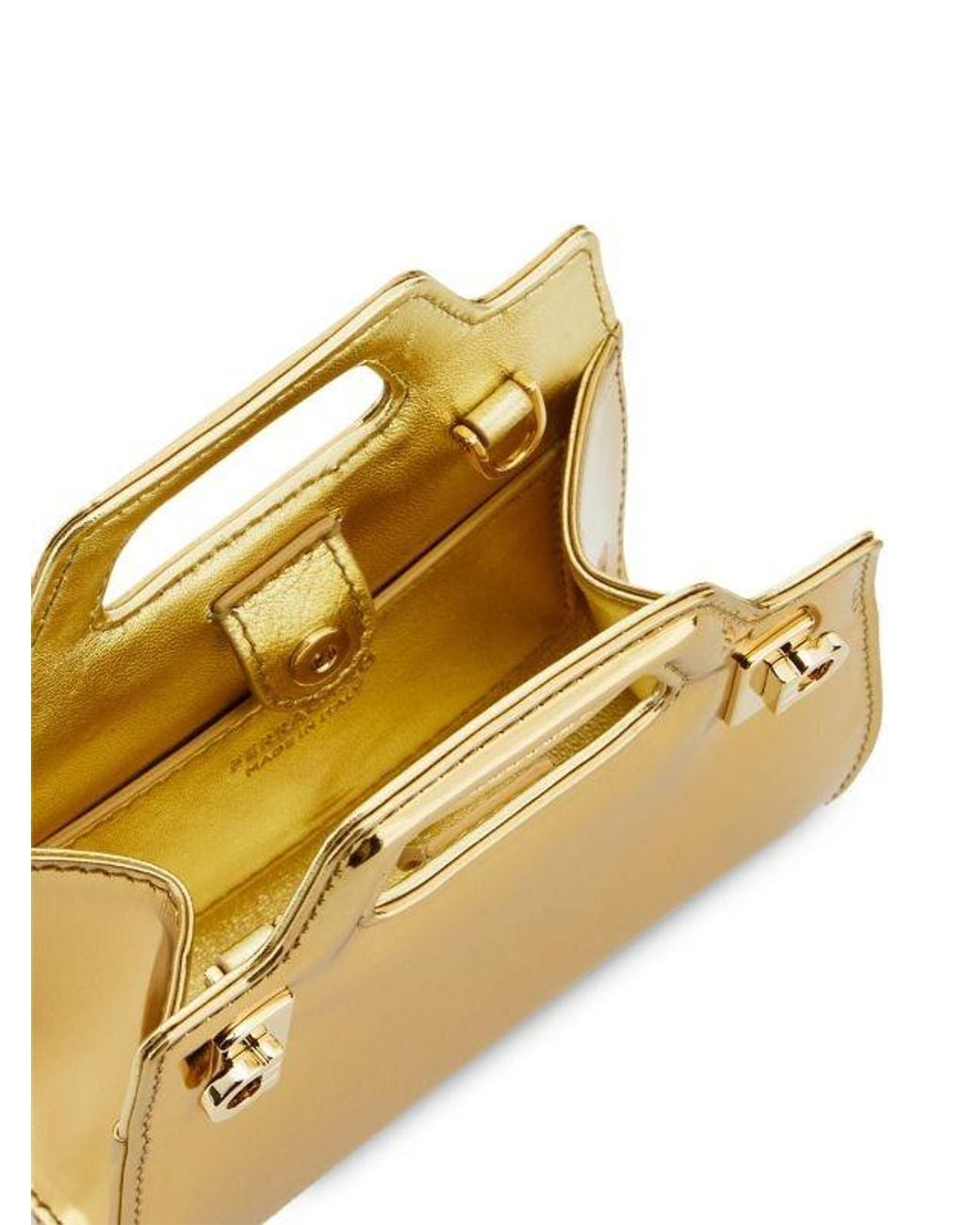 Ferragamo Salvatore Wanda Micro Metallic Shoulder Bag