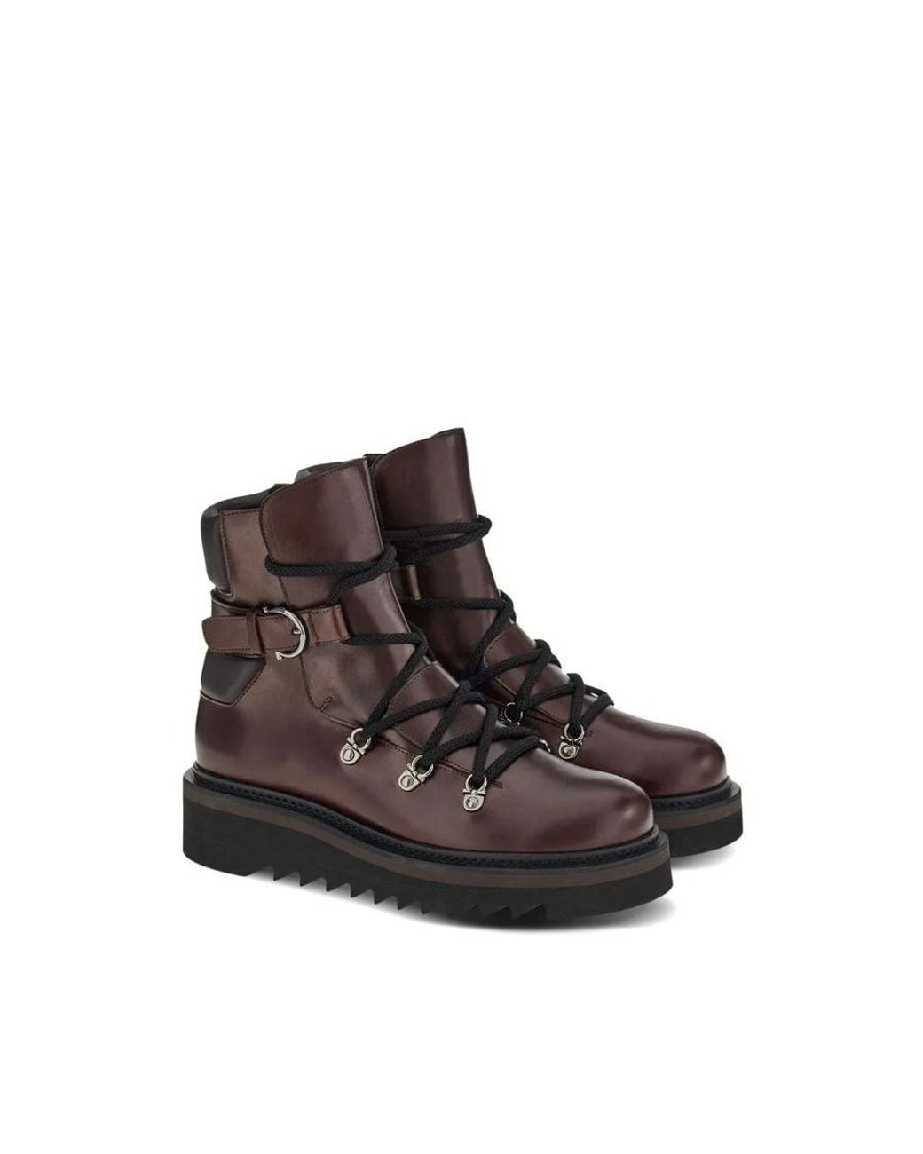 Ferragamo Brown Ladies Brunette Boots, Us