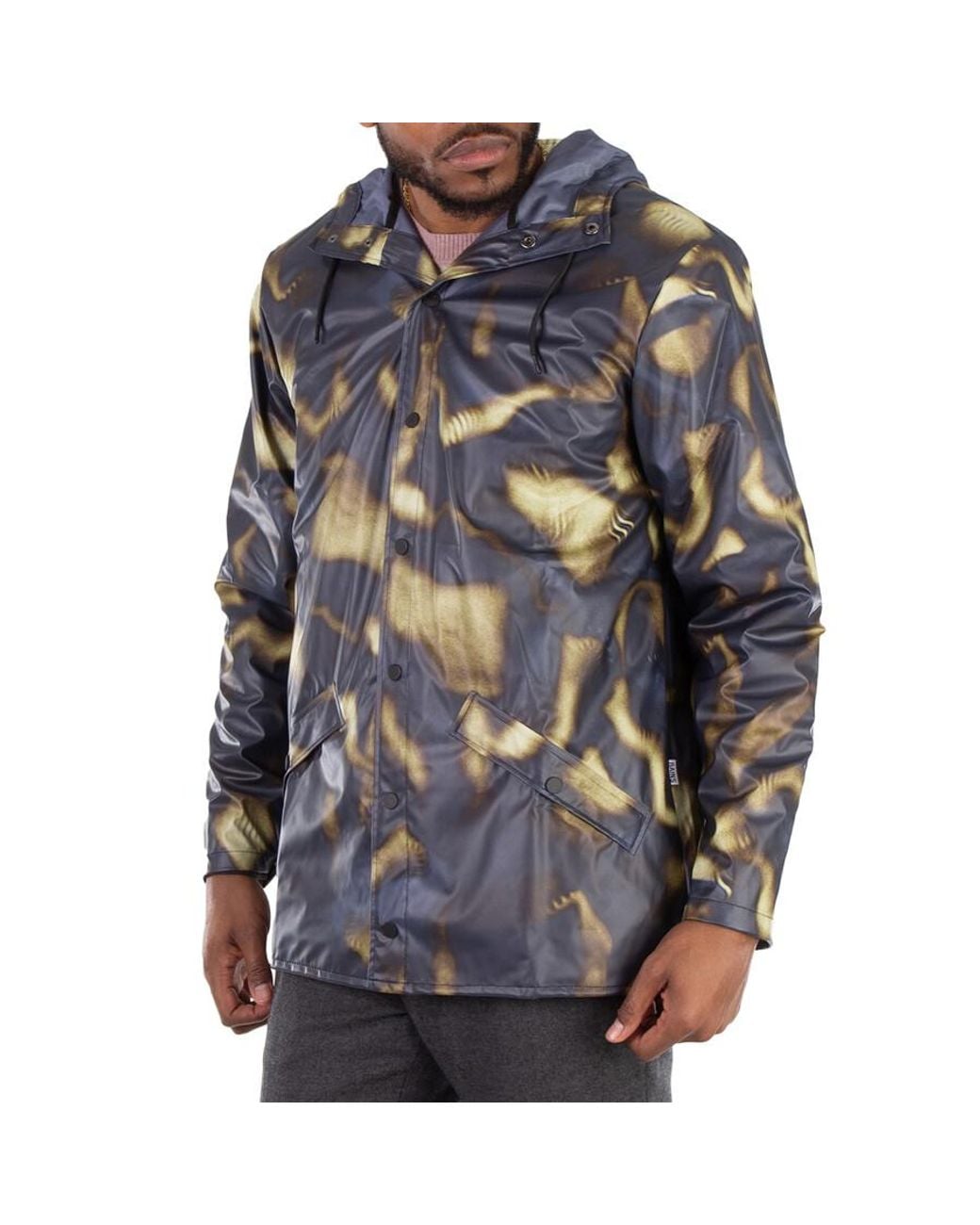 Rains Blue Morph Rain Jacket for men