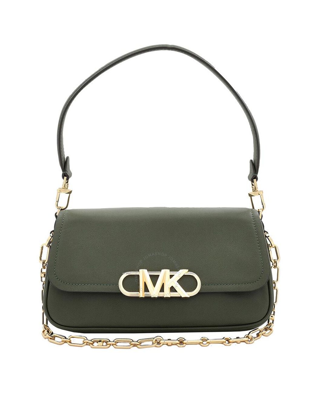Michael Kors Parker Leather Shoulder Bag in Green Lyst UK