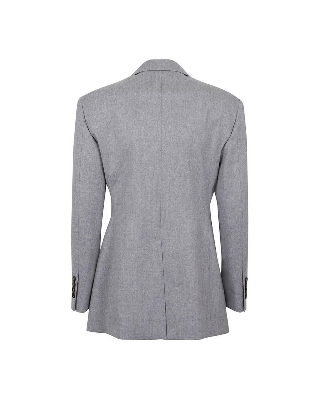 Brunello Cucinelli Gray Light Wool Tailored Jacket, Brand Size 44 (Us for men