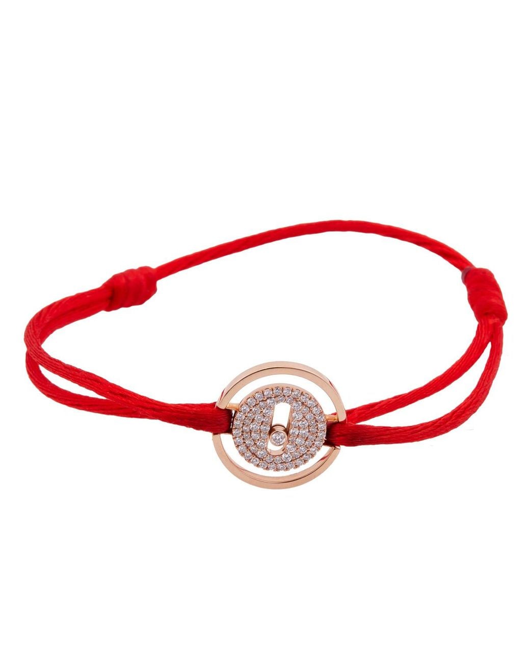 Messika Red Move 18K Rose Diamond Bracelet