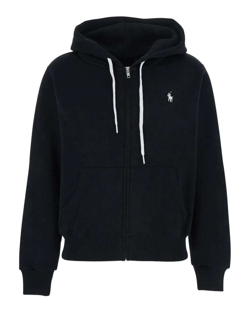 Polo Ralph Lauren Blue Cotton Blend Zip-Up Hoodie for men