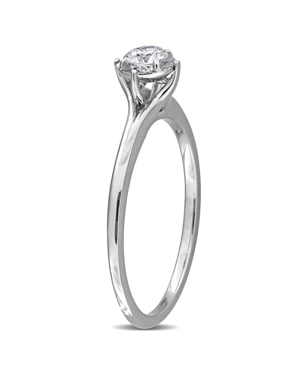 Created Forever White 1/5Ct Tw Lab-Grown Diamond Solitaire Engagement Ring for men