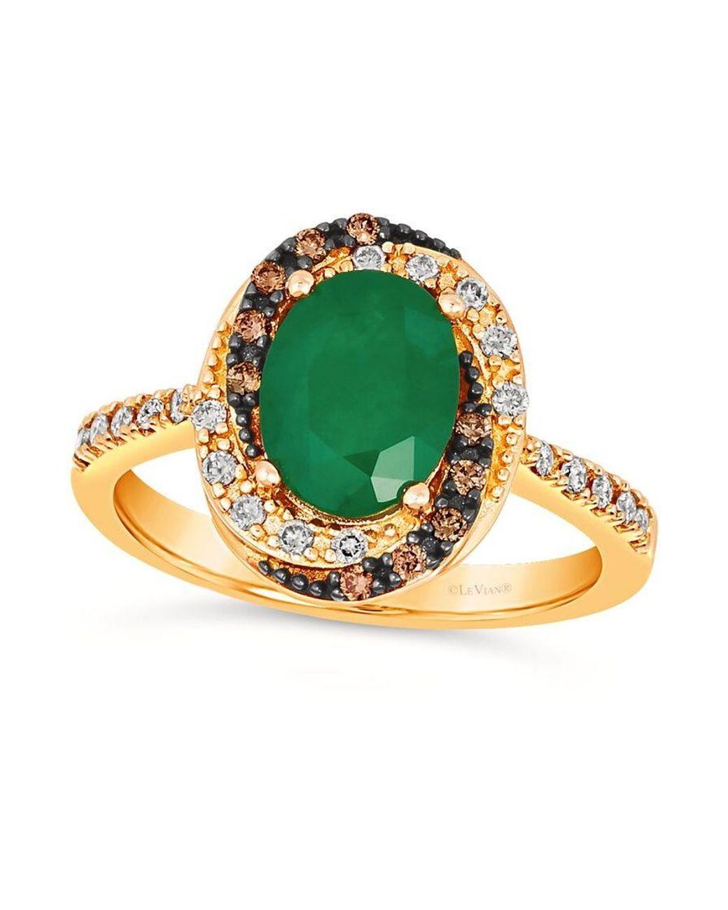 Le Vian Green Ladies Costa Smeralda Emeralds Rings Set for men