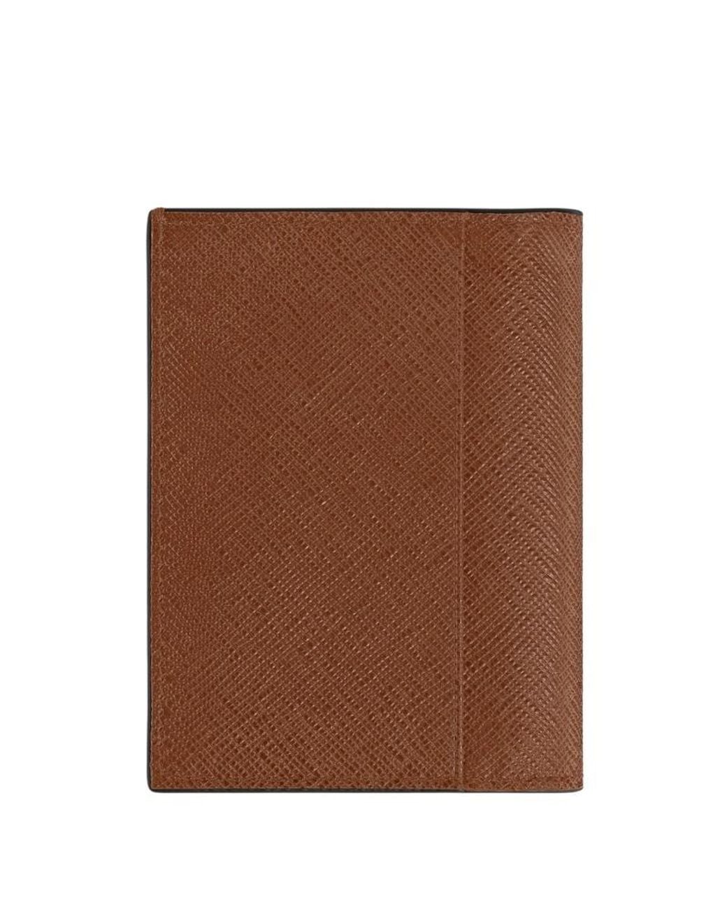 Montblanc Brown Sartorial 4Cc Leather Mini Wallet for men
