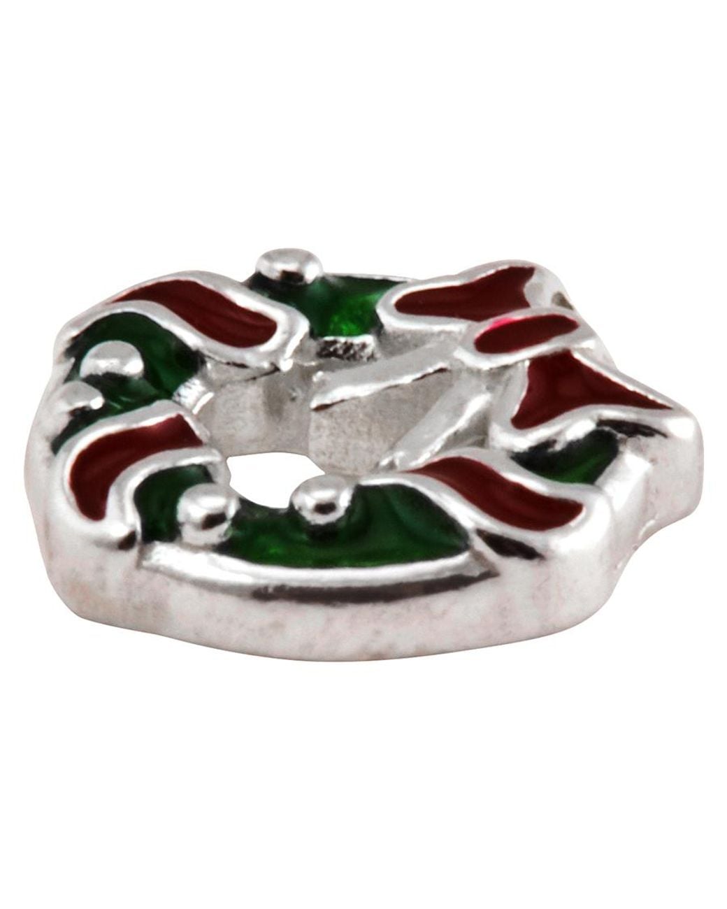 Pandora Green Ladies Sterling Holiday Wreath Petite Charm for men