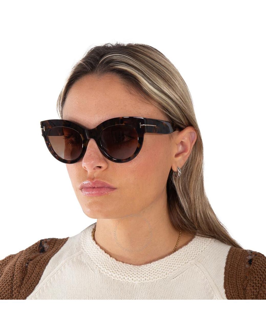 Tom Ford Lucilla Red Butterfly Sunglasses Ft1063 52t 51 in