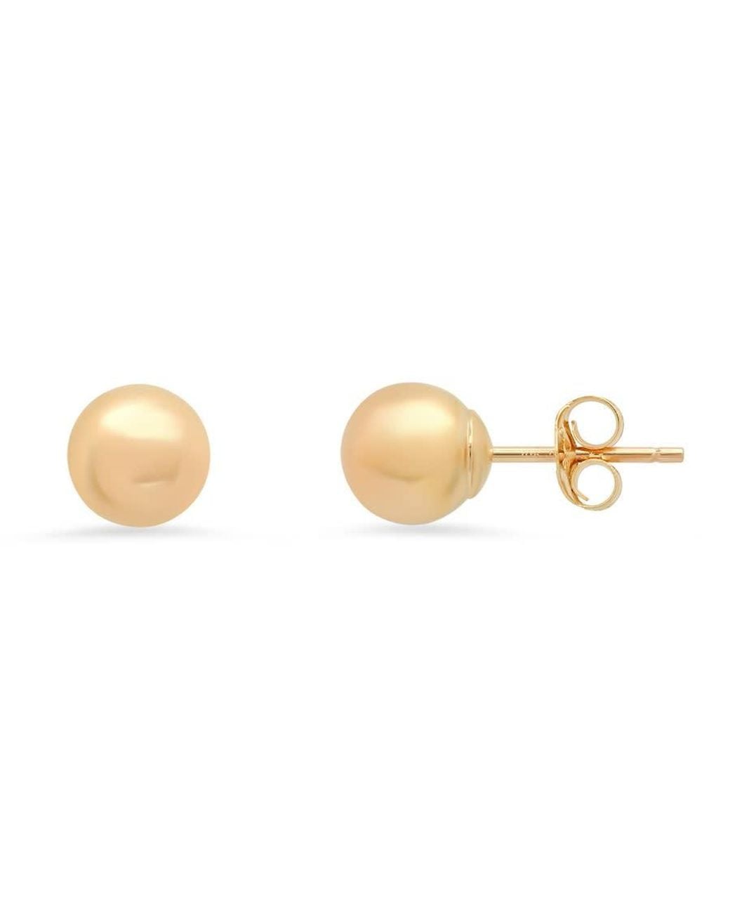 Kylie Harper Metallic 10K 6Mm Ball Stud Earrings for men