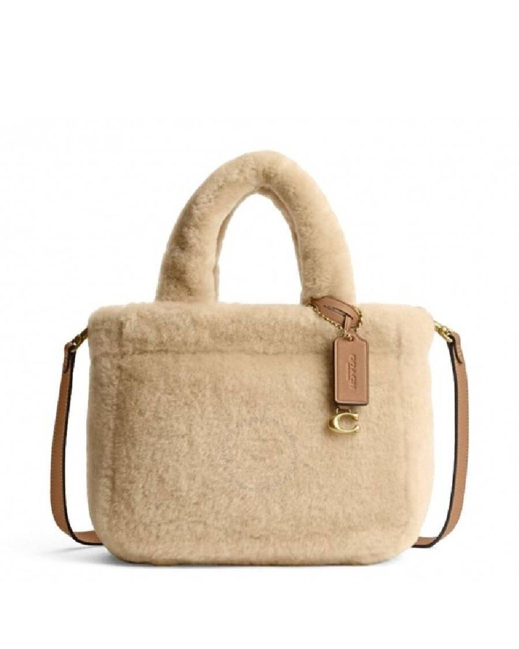 レア☆COACH☆ Shearling 22 Tote Bag ☆ COACH® Outlet | Tote 22 In Signature Shearling