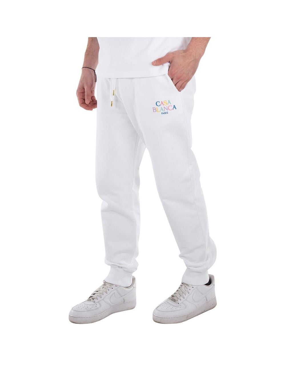 Casablanca White Statue En Marbre Track Pants for men