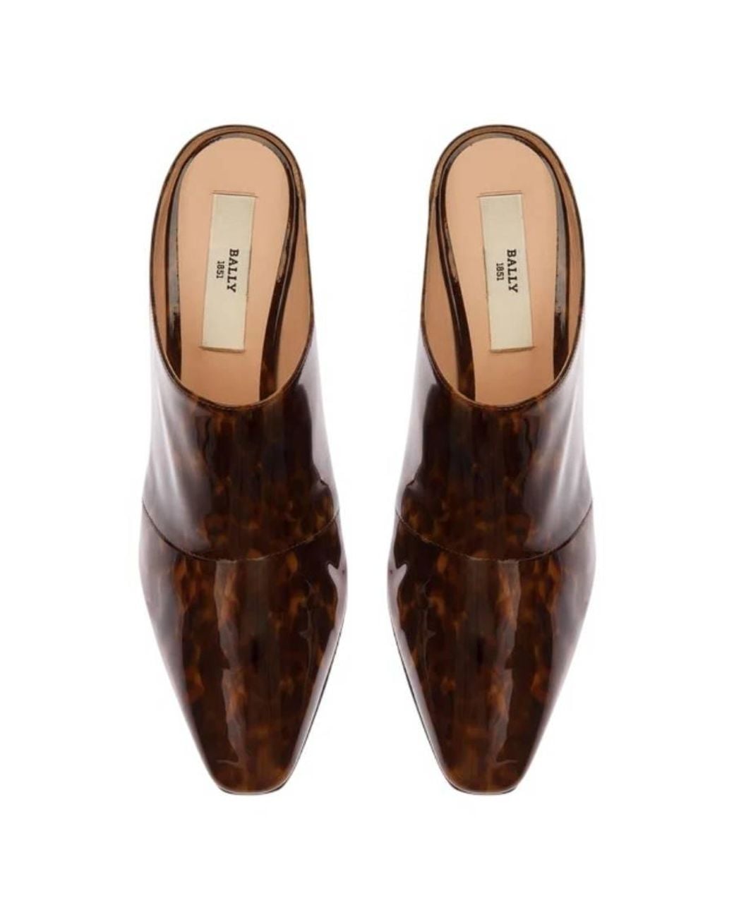 Bally Brown Nadine Patent Leather Pumps, Brand Size 39 Us