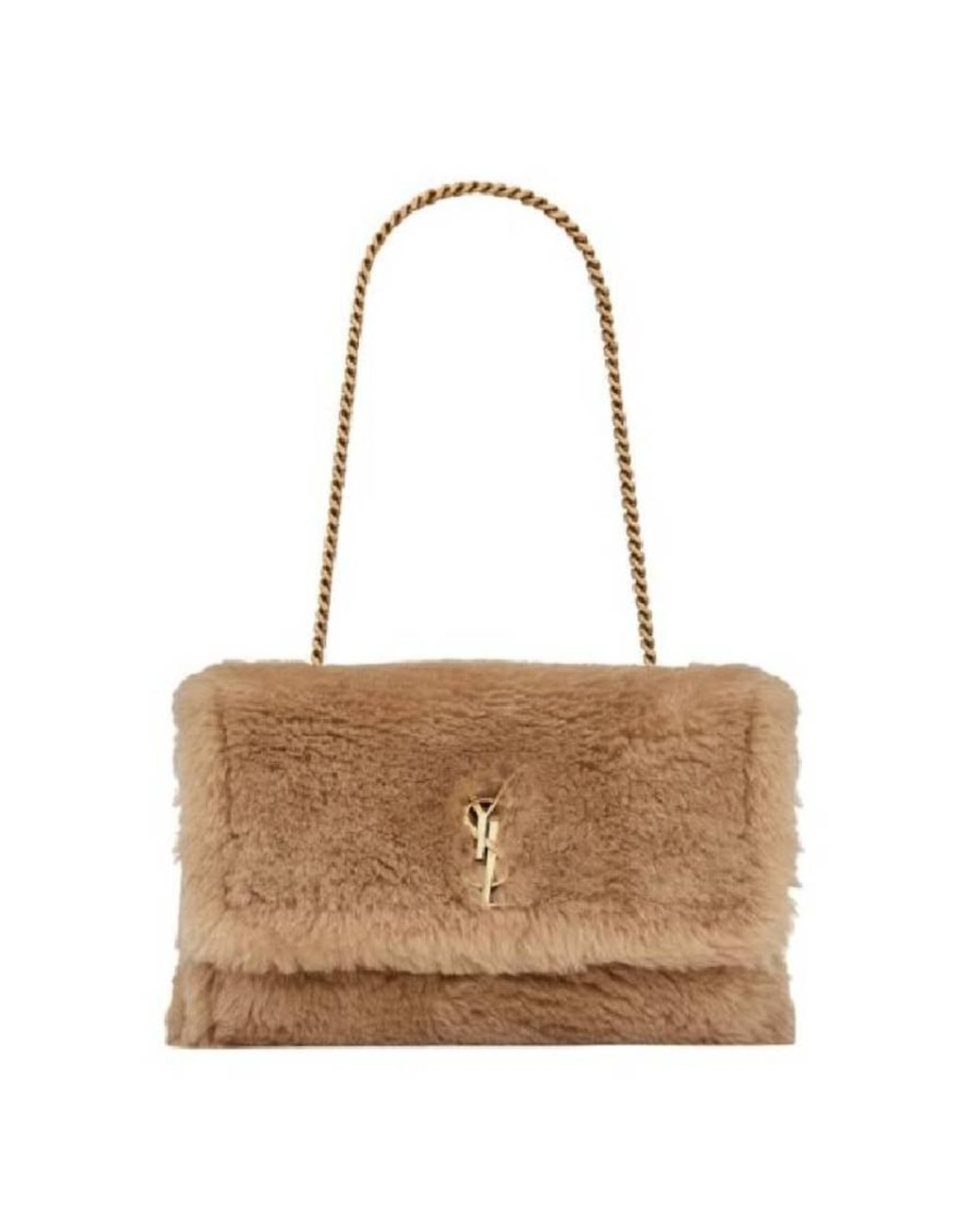 Saint Laurent Brown Small Kate Reversible Chain Bag