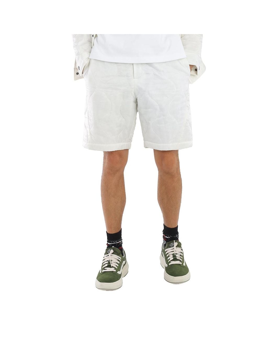 Christopher Raeburn White Remade Shorts, Waist for men