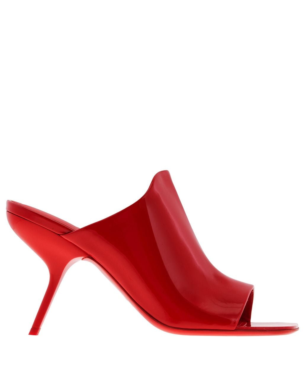Ferragamo Red Ferragamo Era X5 Patent Leather Mules