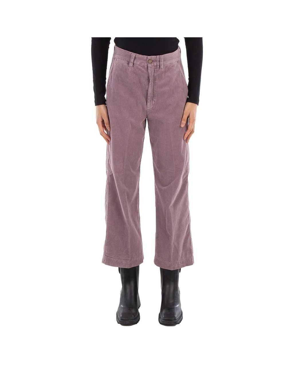 Polo Ralph Lauren Purple High-Waist Cotton Pants for men