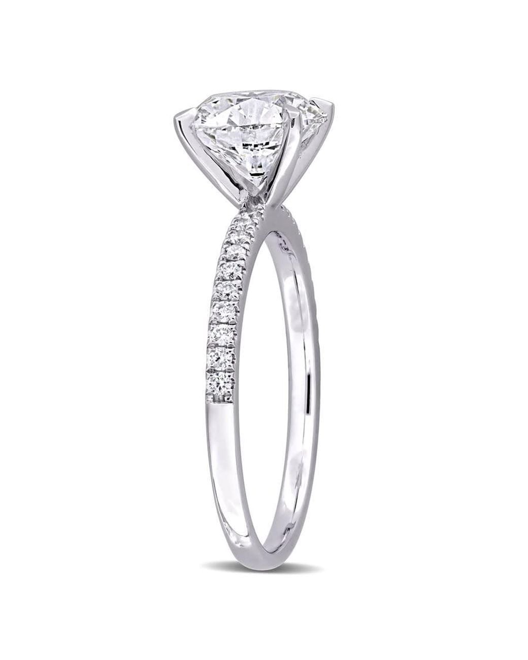 Created Forever Metallic 2 1/6Ct Tw Lab-Grown Diamond Solitaire Engagement Ring for men