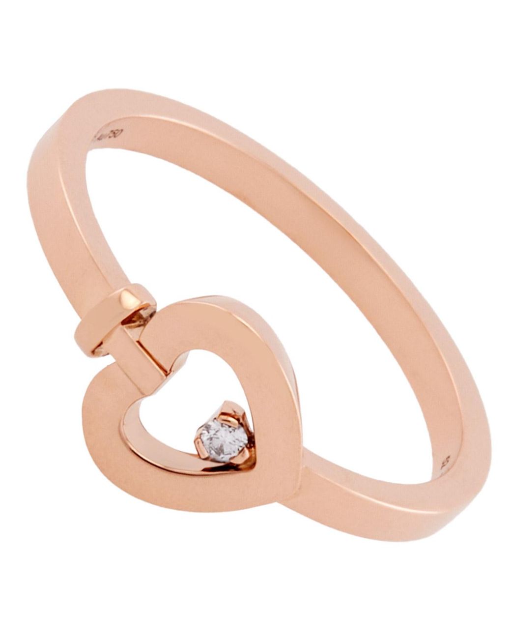 Fred Metallic Pretty 18K Rose Diamond Ring for men