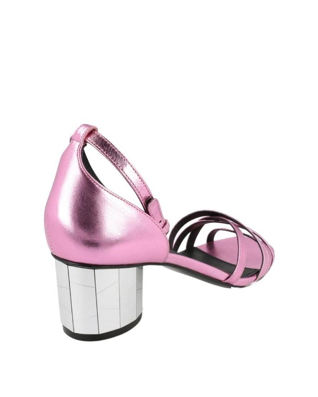 Ferragamo Purple Mirrored 60Mm Heel Sandals