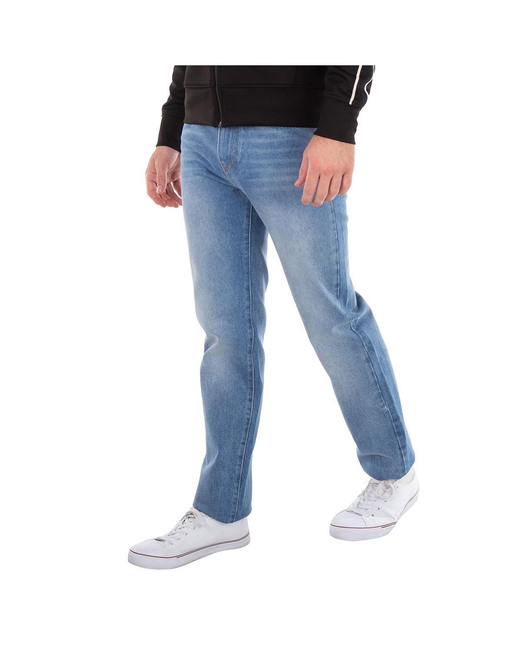 Gcds Blue Straight-Cut Denim Jeans for men