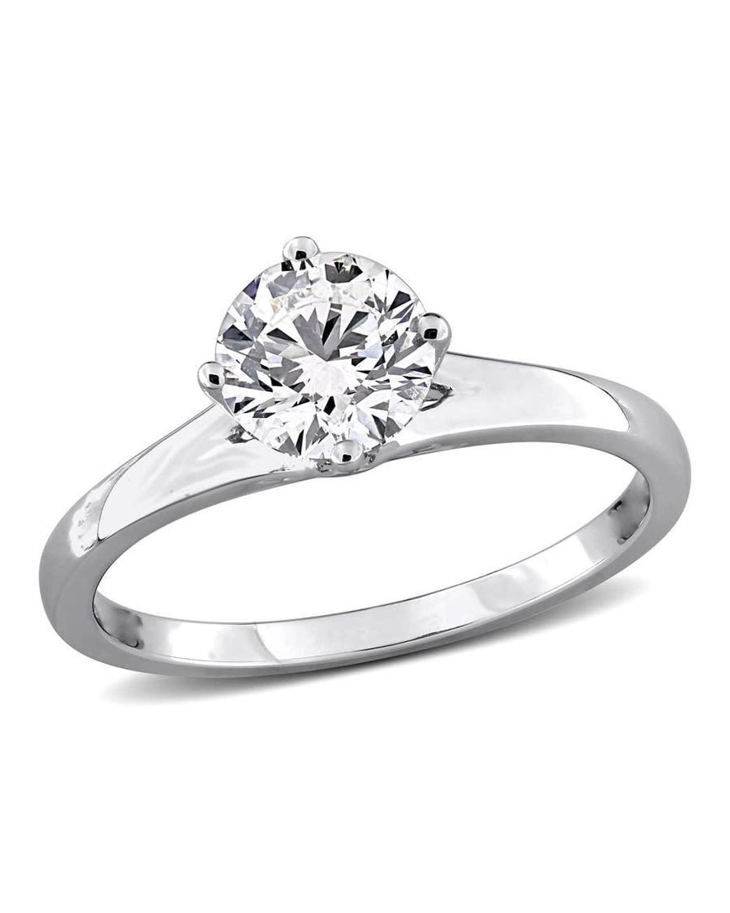 Created Forever Metallic 1Ct Tw Lab-Grown Diamond Solitaire Engagement Ring for men
