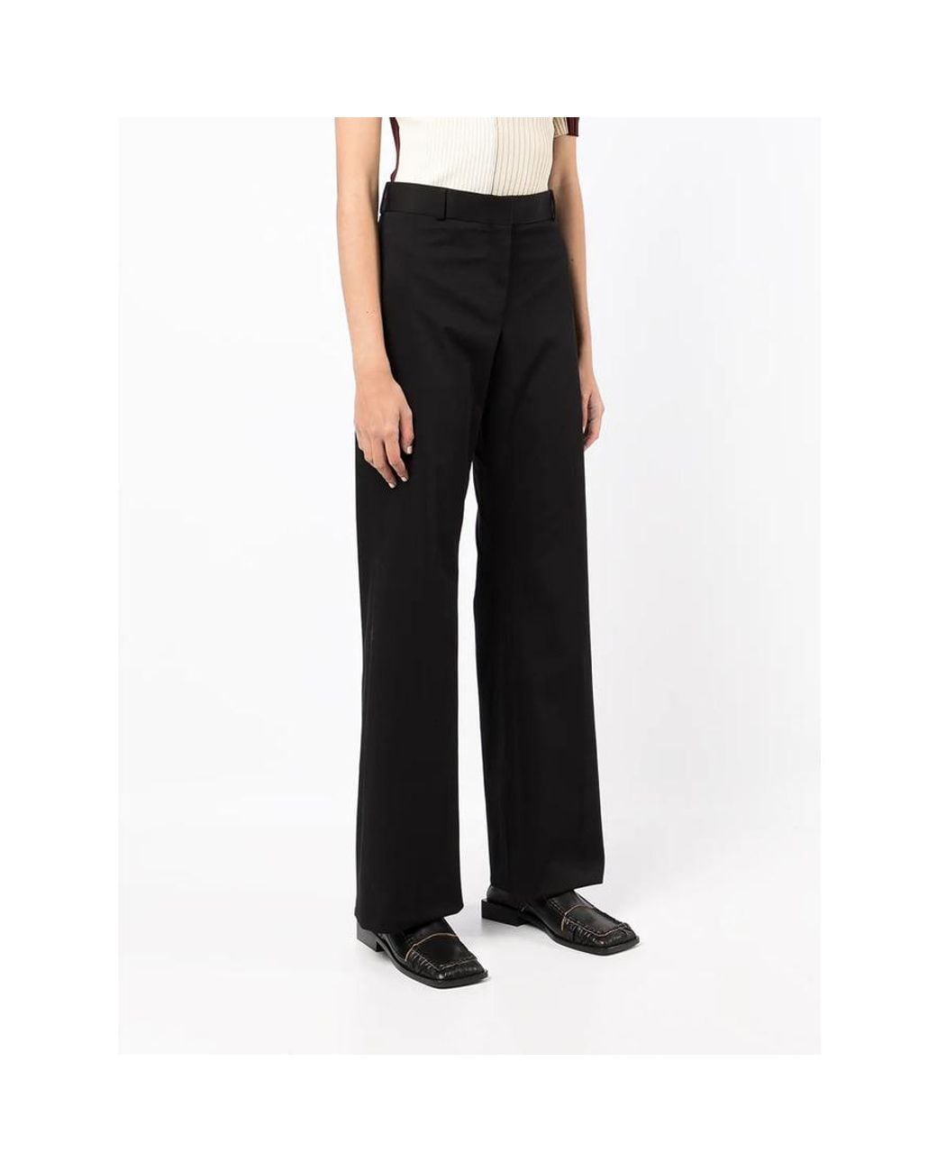 Ferragamo Black Cotton Trousers