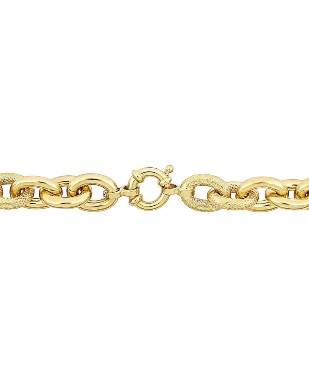 Amour Metallic Oval Link Bracelet for men