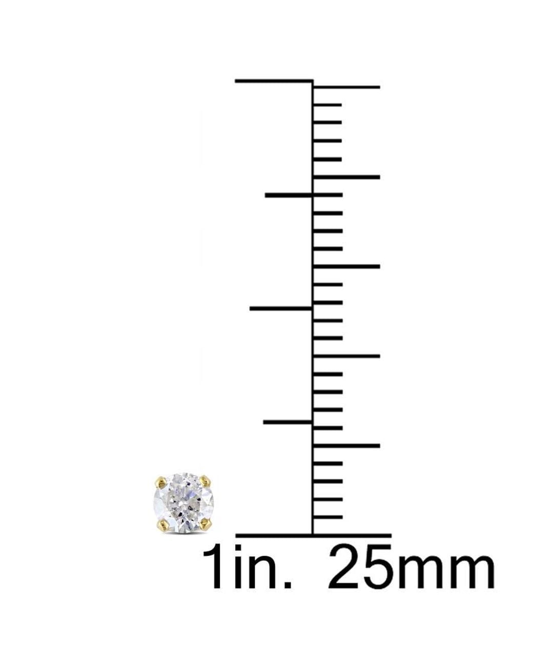 Amour Metallic 1/2 Ct Tw Diamond Stud Earrings for men