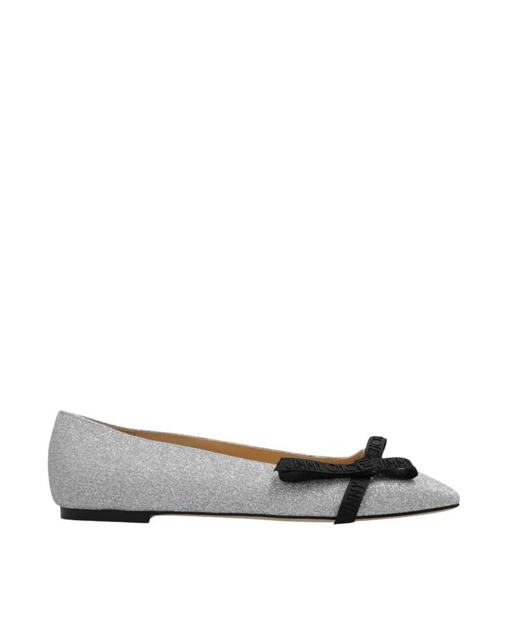 Jimmy Choo Multicolor Veda Glitter Ballerina Flats, Brand Size 34.5 Us