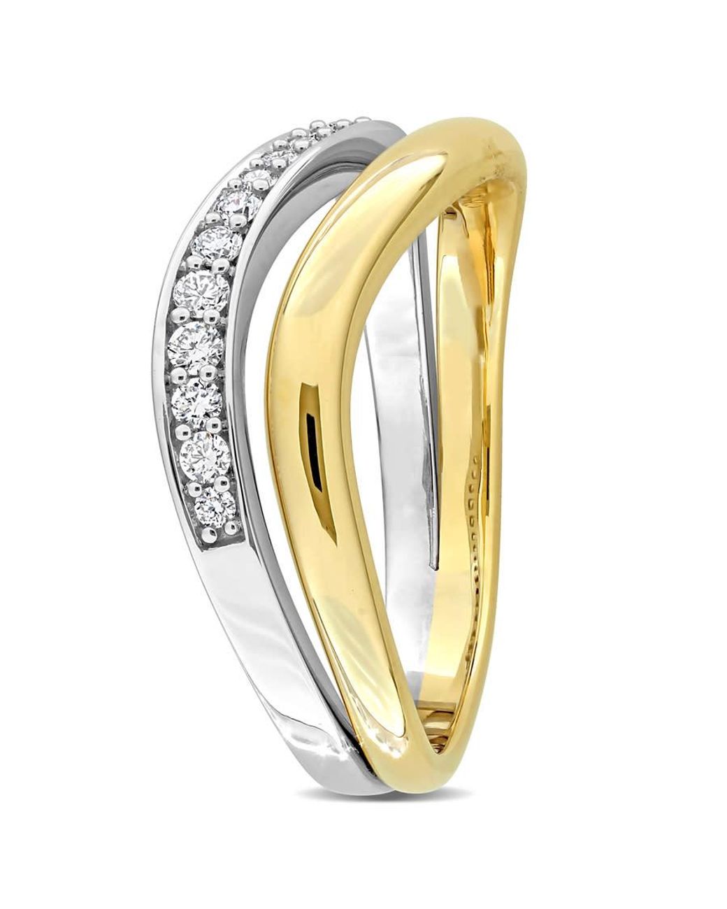 Created Forever Metallic 1/4Ct Tw Lab-Grown Diamond Swirl Ring for men