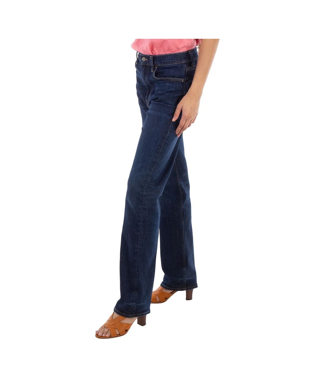 Polo Ralph Lauren Blue High-Waist Denim Jeans, Waist for men