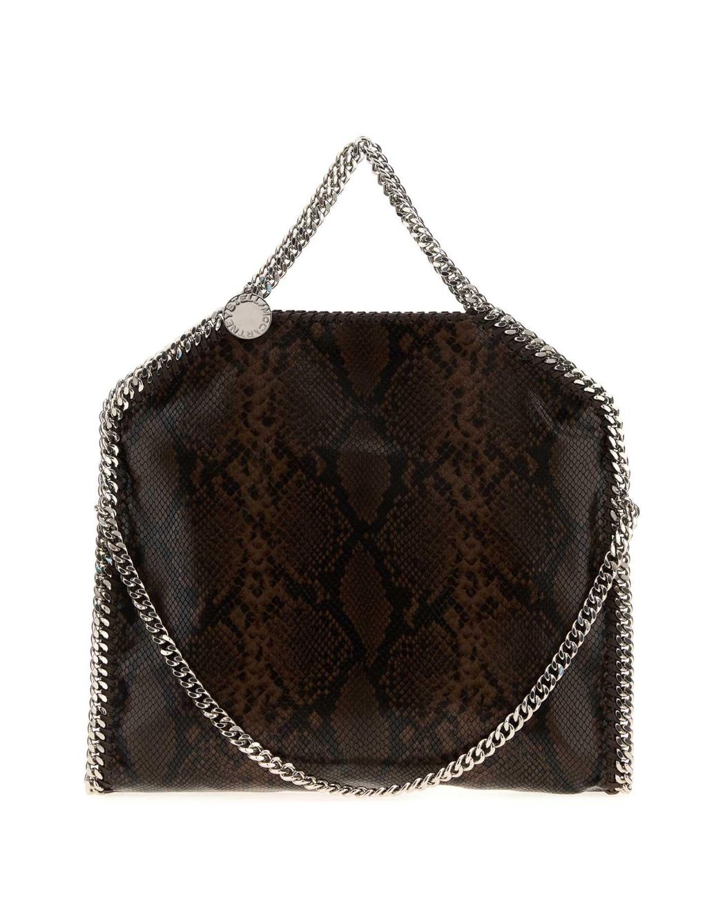 Stella McCartney Black Printed Yatay M Falabella Handbag for men