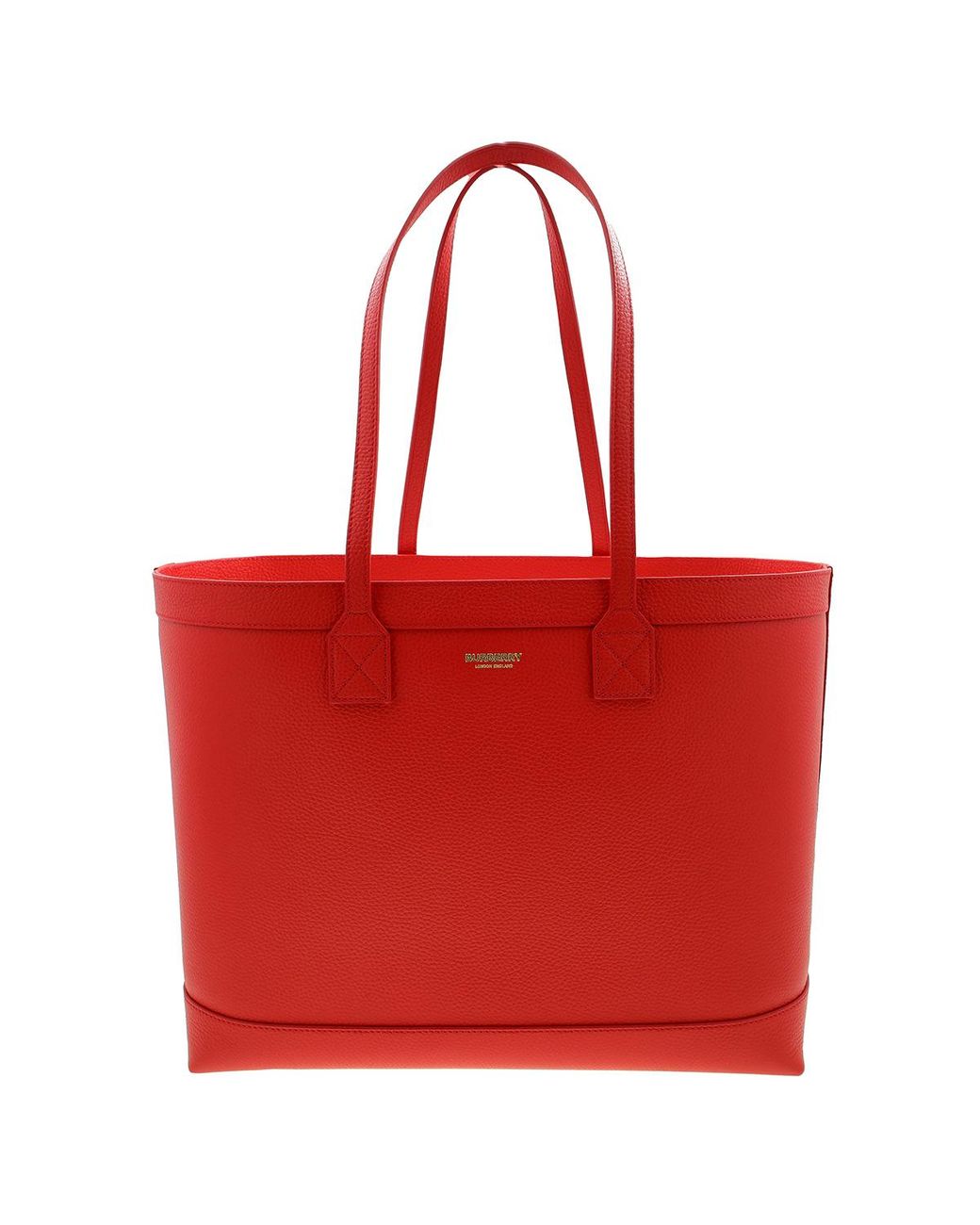 Burberry Md London Nova Check Tote Bag Medium in Red | Lyst