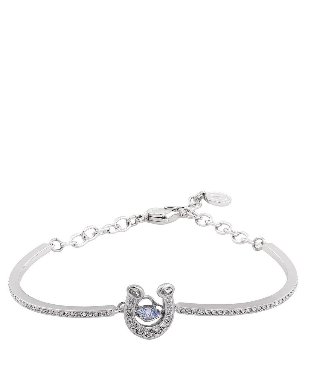 Swarovski Metallic Symbolica Paved Horse Shoe Bangle for men