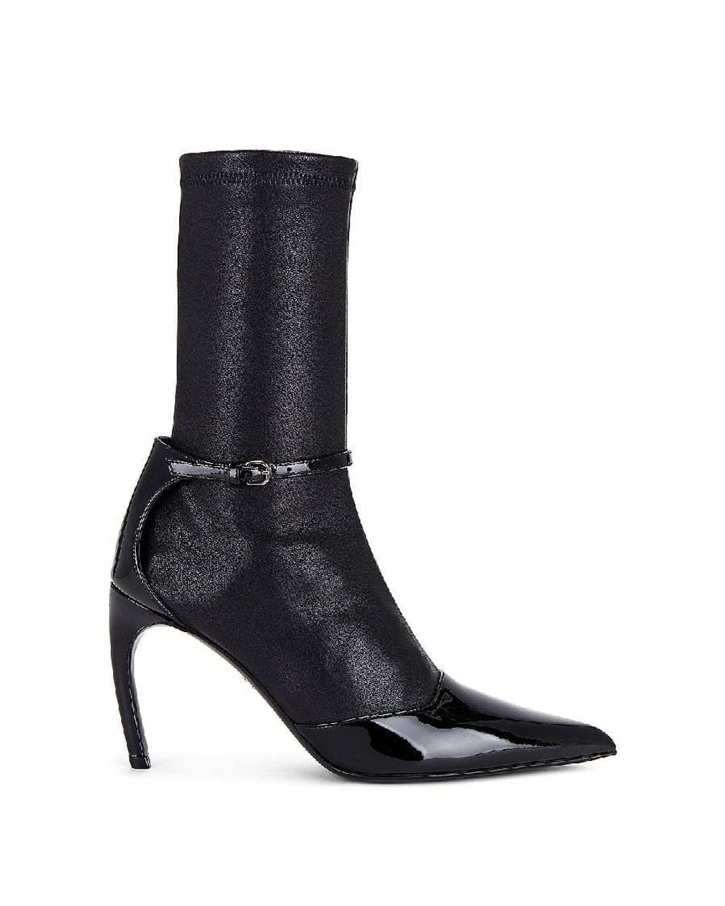 Ferragamo Black Britt Leather Ankle Boots