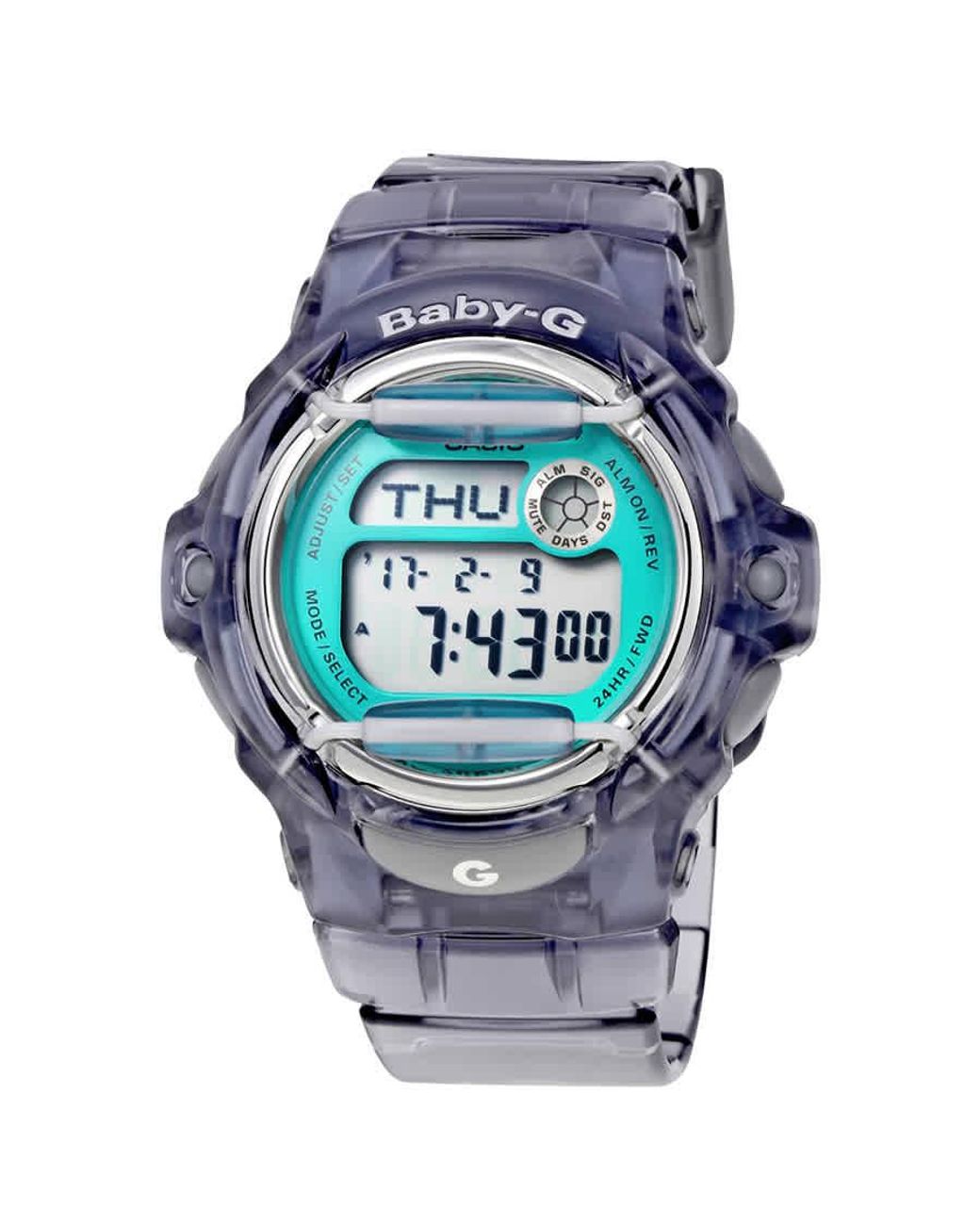 g shock transparent blue