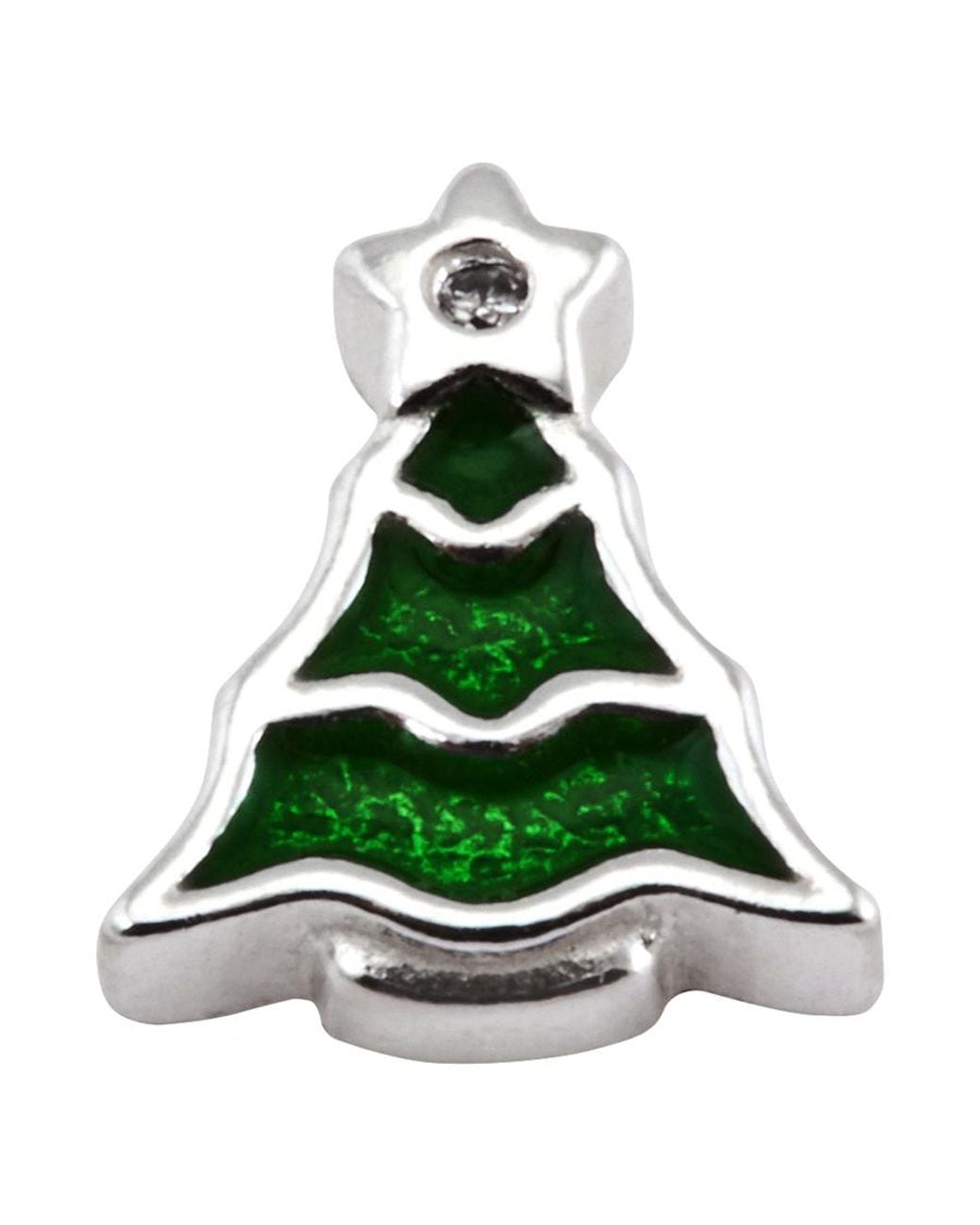 Pandora Green Ladies Sterling Christmas Tree Petite Charm for men