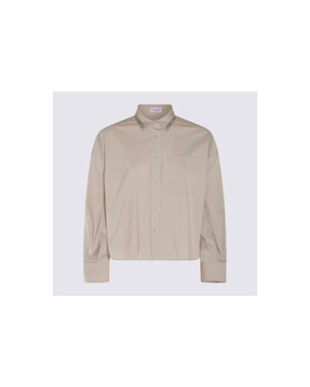 Brunello Cucinelli White Relaxed Fit Shirt, Size Large for men