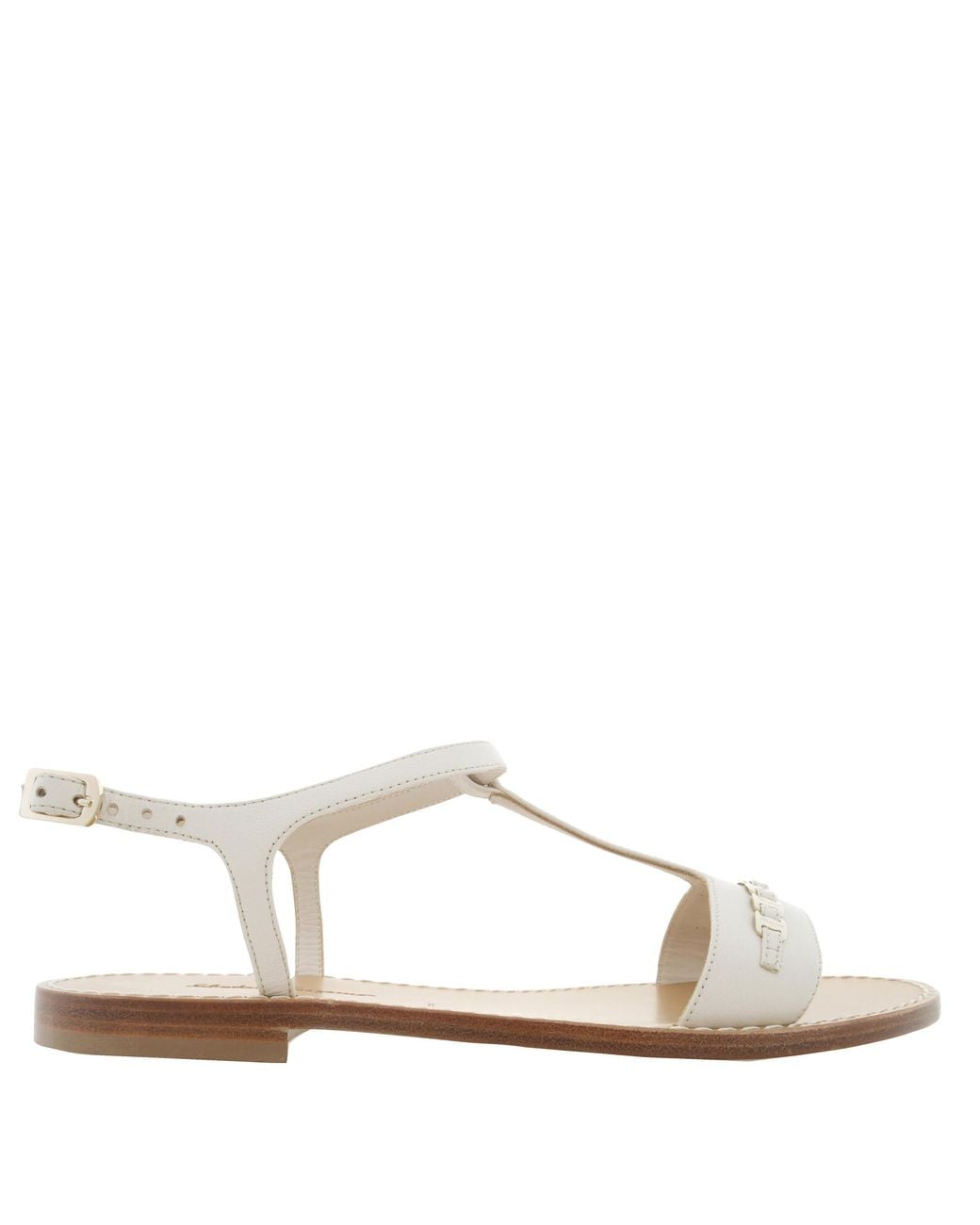 Ferragamo Multicolor Tremiti Chain-Embellished Leather Sandals