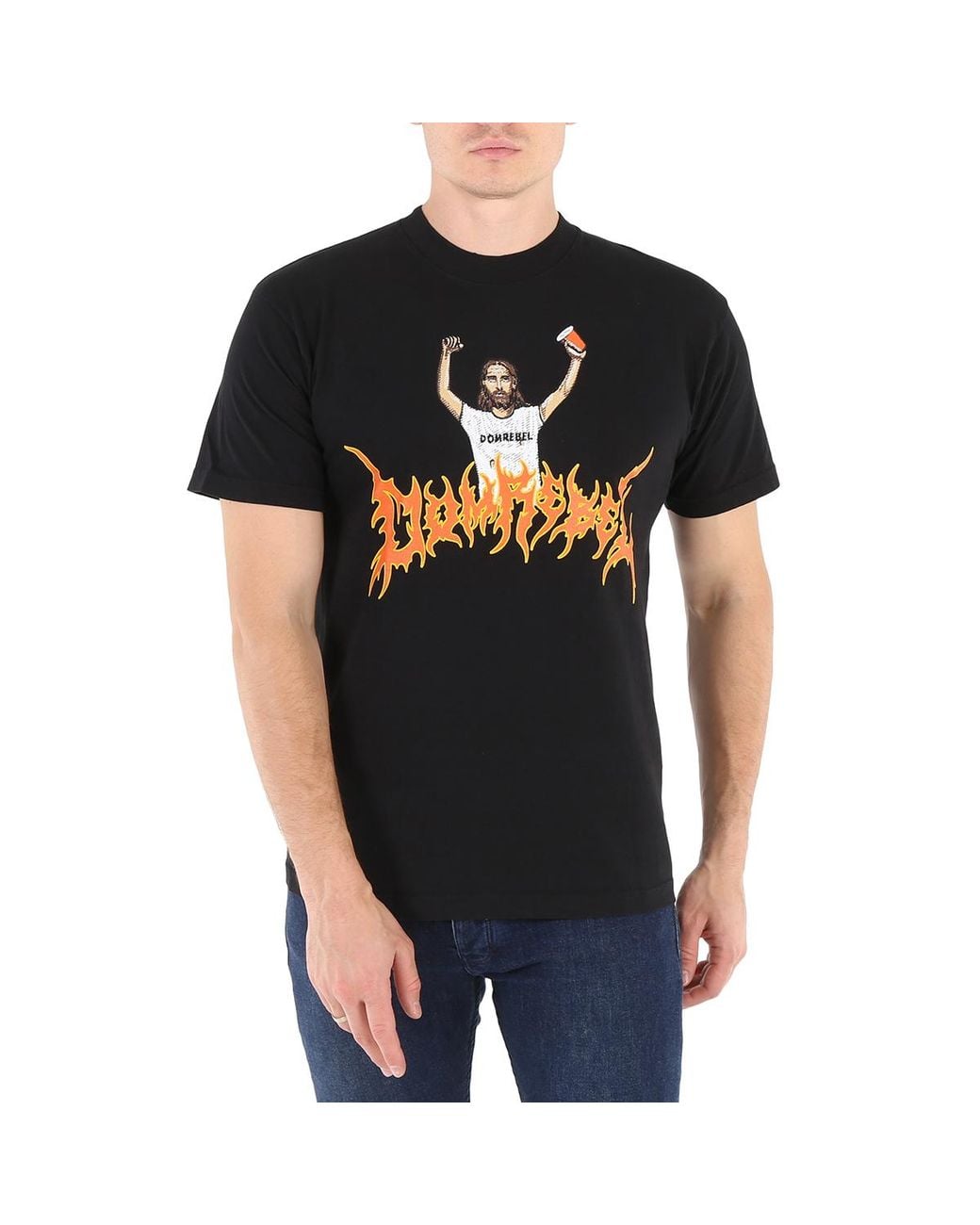 DOMREBEL Black Party Box T-Shirt for men