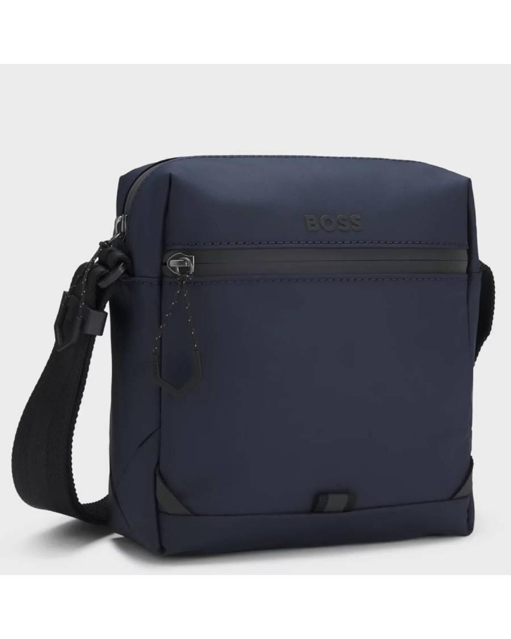 Boss Blue Reflective-Detail Reporter Bag for men
